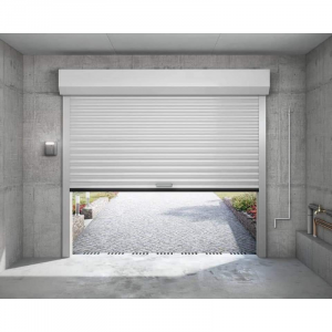 porte garage automatique aluminium ouverture enroulement